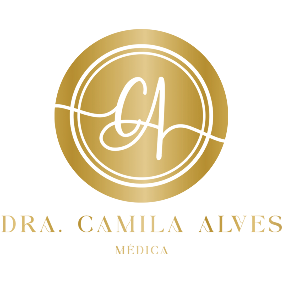 Emblema dourado com texto